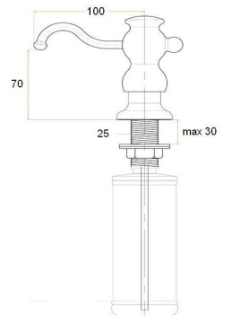 Дозатор жидкого мыла Zorg Inox ZR-25 CR, цвет хром - 9 изображение
