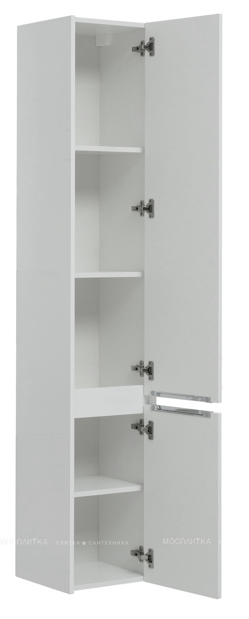 Шкаф-пенал для ванной Aquanet Клио 35 00274753 белый глянец - изображение 5