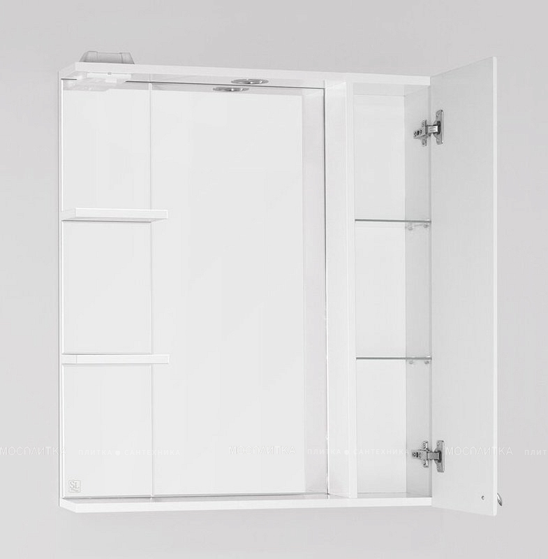 Зеркальный шкаф Style Line Канна 75/С Люкс, белый - изображение 2