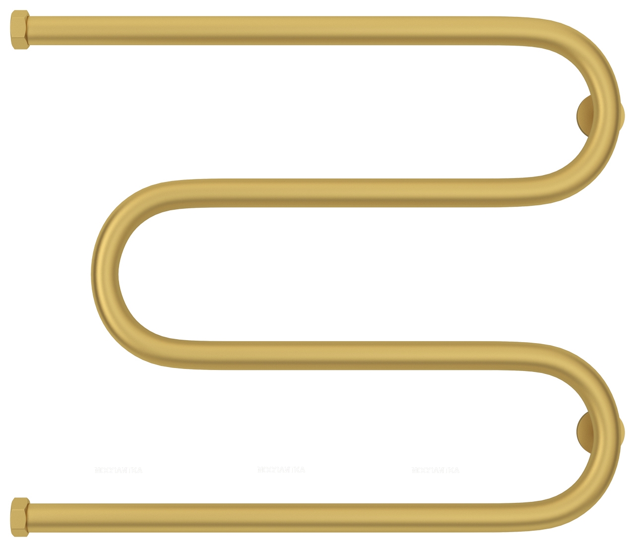 Полотенцесушитель водяной Сунержа М-образный 50х65 см 032-4007-5065 матовое золото - изображение 2