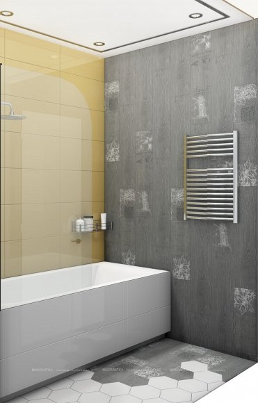 Дизайн Ванная в стиле Современный в белом цвете №12985 - 4 изображение