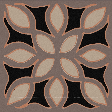 Керамическая плитка Kerama Marazzi Вставка Анвер 9 коричневый 4,85х4,85