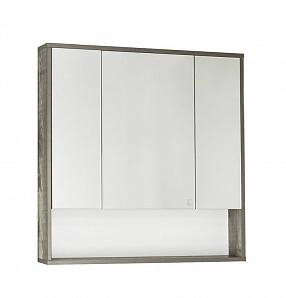Зеркальный шкаф Style Line Экзотик 80 ЛС-00000399 древесина/белый