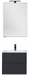Комплект мебели для ванной Aquanet Алвита 60 серый антрацит - изображение 2