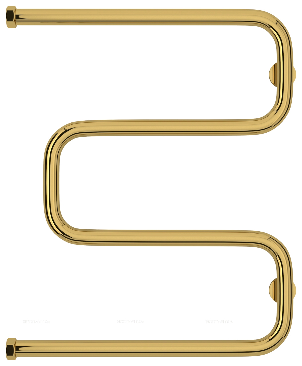 Полотенцесушитель водяной Сунержа Ш-образный 60х50 см 03-0014-6050 золото - изображение 2