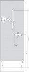 Душевая штанга Hansgrohe Unica’D 27933000 65 см, хром sntx - 3 изображение