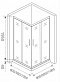 Душевой уголок GOOD DOOR Antares CR-100-W-CH - изображение 2
