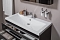 Комплект мебели для ванной Aquanet Верона 100 черный подвесной 2 ящика - 8 изображение