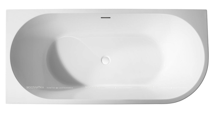 Акриловая ванна 170х78 см Abber AB9257-1.7 L белый - 3 изображение
