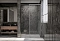 Душевая дверь Veconi Premium Trento PTD-30GR, 150х200, брашированный графит, стекло прозрачное