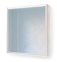 Зеркальный шкаф Raval Frame Fra.03.75/W, 75 см, с подсветкой, белый