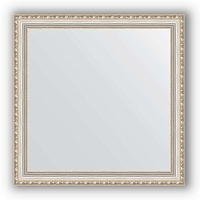 Зеркало в багетной раме Evoform Definite BY 3238 75 x 75 см, Версаль серебро