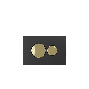 Кнопка смыва для инсталляции Creto Snap 2.0 KL-CR-751-4 черный матовый / золото глянцевый