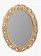 Зеркало овальное Migliore Complementi ML.COM-70.724, h70xL89xP3,5 cm, белое золото - 2 изображение