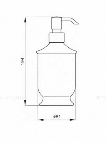 Дозатор для жидкого мыла Nicolazzi Classic 6006 A, антик - изображение 6