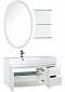 Комплект мебели для ванной Aquanet Опера 115 L 2 двери 2 ящика белый - изображение 3