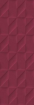 Плитка Outfit Red Struttura Tetris 3D 25x76 