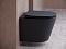 Комплект подвесной безободковый унитаз Ceramica Nova Balearica CN6000MB черный матовый с сиденьем микролифт + инсталляция Geberit Delta 458.149.21.1 с кнопкой, хром глянцевый - изображение 3