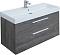 Комплект мебели для ванной Aquanet Nova 100 см 249923, темное дерево - изображение 5