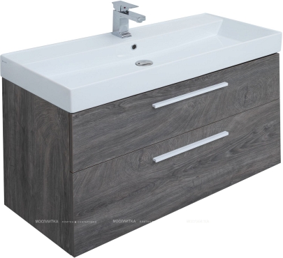 Комплект мебели для ванной Aquanet Nova 100 см 249923, темное дерево - 5 изображение