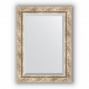 Зеркало в багетной раме Evoform Exclusive BY 3381 53 x 73 см, прованс с плетением