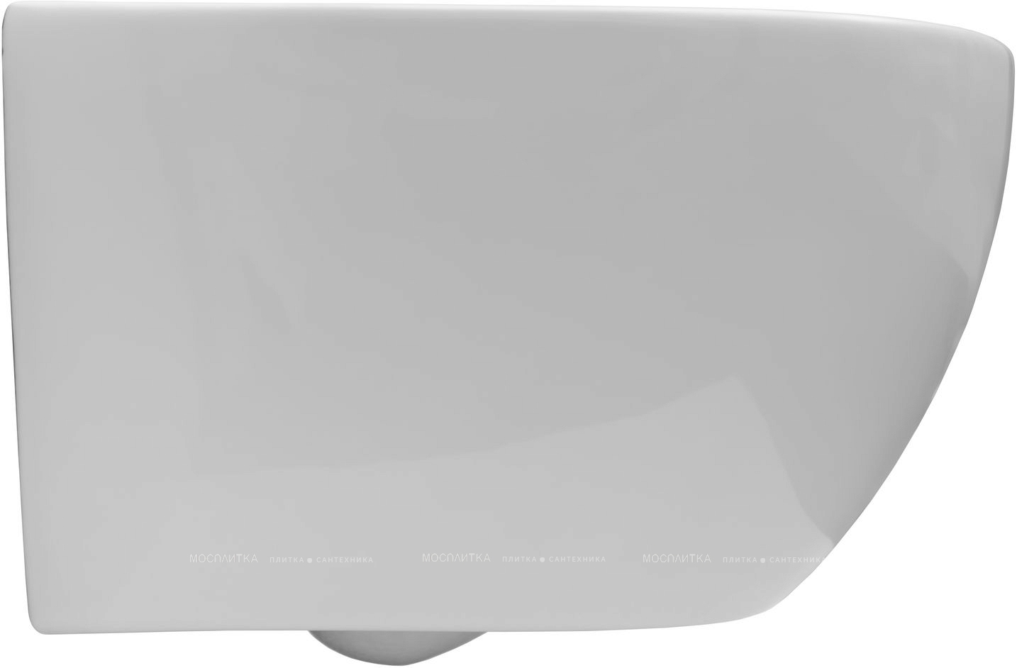 Унитаз подвесной безободковый Creto Logan L5 1005-001-L1W с крышкой-сиденьем микролифт, белый - изображение 2
