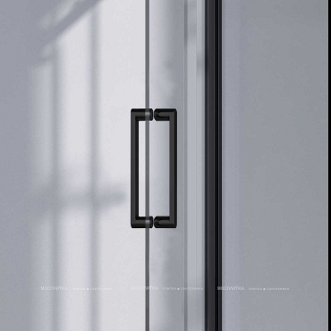 Душевая дверь Vincea Como-N 130x195 см, VDS-4CN130CLB, профиль черный, стекло прозрачное - 3 изображение
