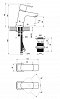 Смеситель Ravak 10° TD F 011.20 для раковины с донным клапаном X070147, черный - 5 изображение