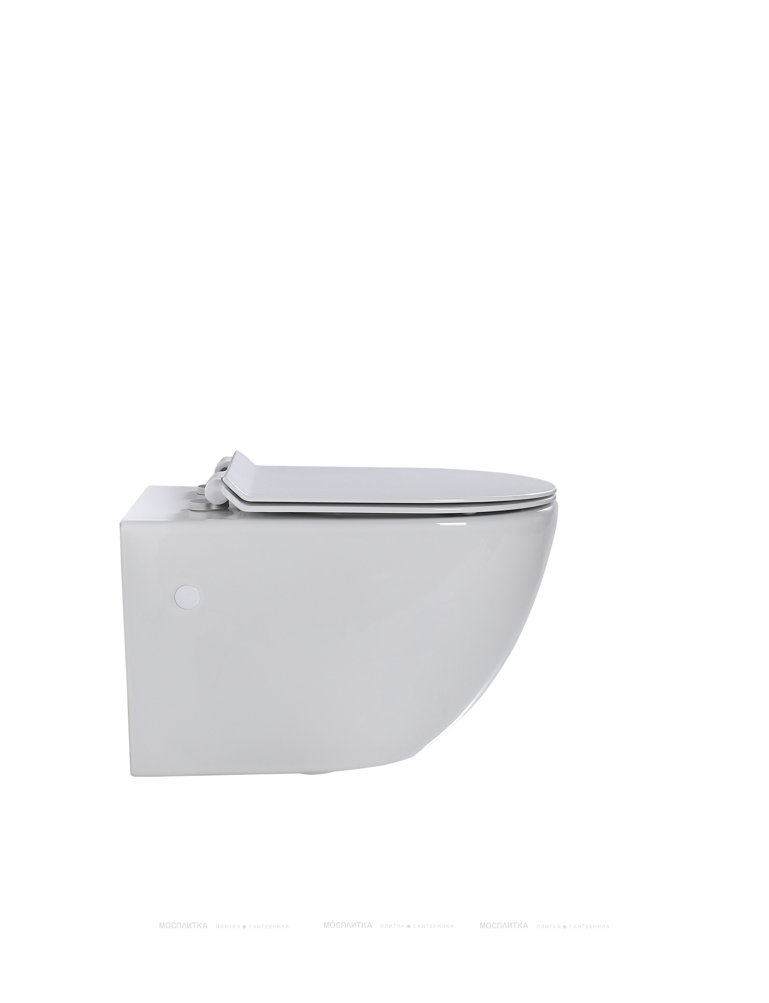Унитаз подвесной безободковый beWash Lusso BKWHR004550 с крышкой-сиденьем микролифт, белый глянец - изображение 3