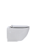 Унитаз подвесной безободковый beWash Lusso BKWHR004550 с крышкой-сиденьем микролифт, белый глянец - изображение 3