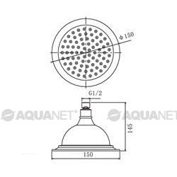 Верхний душ Aquanet Classic 202249 - 2 изображение