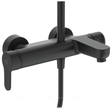 Душевая стойка с аксессуарами Ideal Standard IdealRain BL749S3 с изливом черная матовая - 2 изображение