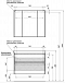 Комплект мебели для ванной Aquanet Гласс 90 белый - 17 изображение