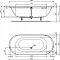 Встраиваемая акриловая овальная ванна 180х80 см Ideal Standard E106801 CONNECT AIR - 4 изображение