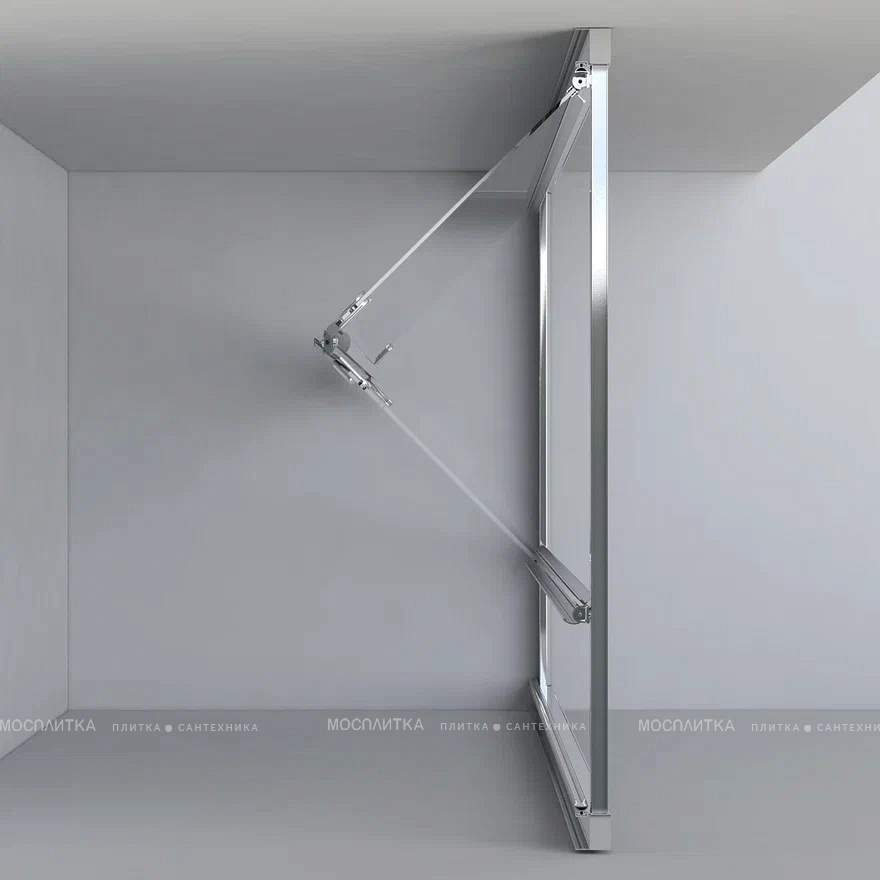 Душевая дверь Vincea Garda VDB-1G900CH 90 см хром, стекло шиншилла - изображение 6