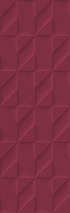 Керамическая плитка Marazzi Italy Плитка Outfit Red Struttura Tetris 3D 25x76 