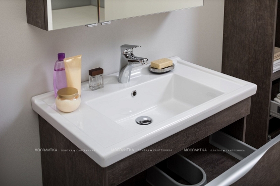 Комплект мебели для ванной Aquanet Эвора 80 дуб антик - 13 изображение