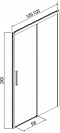 Душевая дверь Aquanet Pleasure AE60-N-130H200U-BT 130 - изображение 2
