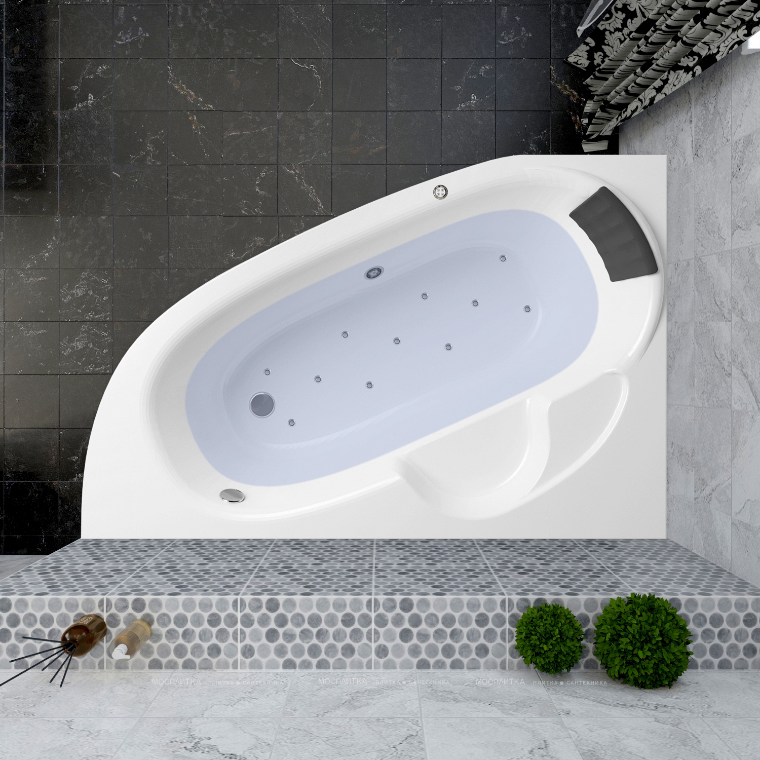 Акриловая ванна Lavinia Boho Bell Pro, 140x95 см. левая, 361210AC - изображение 4