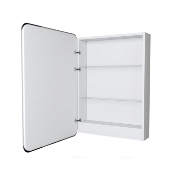 Зеркало шкаф Mixline Виктория 600*800 ШВ правый, сенсорный выкл, светодиодная подсветка 547256 - 4 изображение