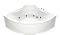 Гидромассажная ванна Bas Ирис 150х150 - 2 изображение