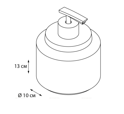 Дозатор для жидкого мыла FIXSEN Rich FX-251-1 - 2 изображение