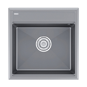 Мойка кухонная Paulmark Stepia PM115051-GRM серый металлик