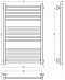Полотенцесушитель водяной Сунержа Модус PRO 80х55 см 31-0450-8050 Матовый чёрный - изображение 3