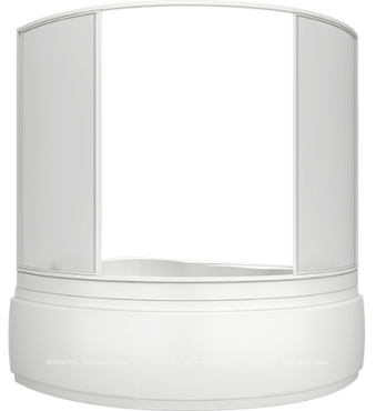 Шторка для ванны Bas Лагуна пластик Вотер - 2 изображение