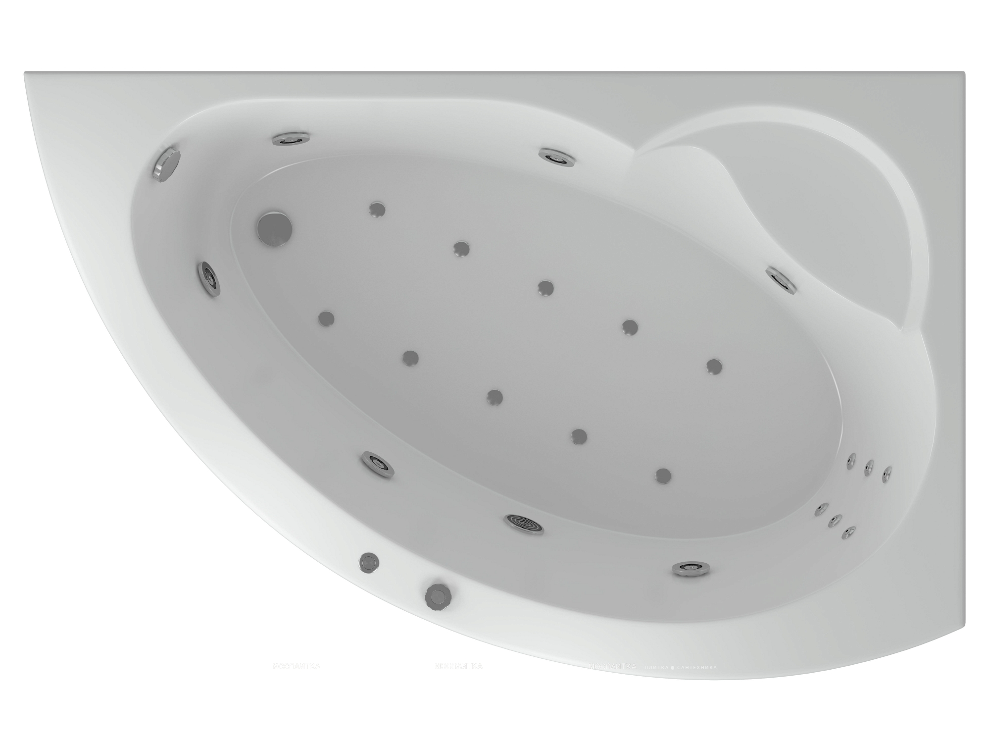 Акриловая ванна Aquatek Аякс 170 см R на объемном каркасе - изображение 2