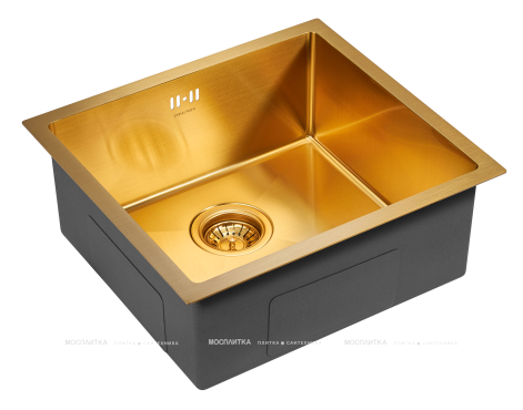 Мойка кухонная Paulmark Marx PM214844-BG брашированное золото - 2 изображение