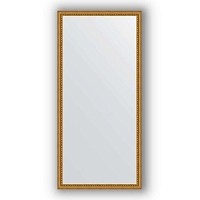 Зеркало в багетной раме Evoform Definite BY 1112 72 x 152 см, бусы золотые