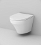 Комплект подвесной безободковый унитаз Am.Pm Inspire C501700WH белый + инсталляция Geberit Duofix 458.124.21.5 с кнопкой, хром глянцевый - изображение 2