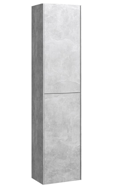 Шкаф-пенал Aqwella Mobi 36 см MOB0535BS бетон светлый